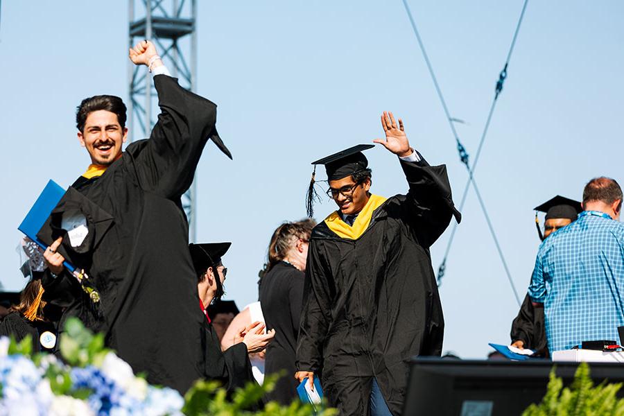 Graduates at Commencement